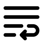 Paragraph Break Two SVG Icon